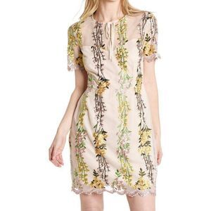 Cupcakes & Cashmere Embroidered Mini Gram Dress  size 4